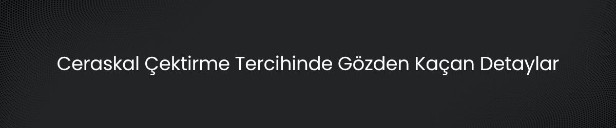 Ceraskal Çektirme Nedir? Manuel Yük Çekme ve Kaldırma Rehberi